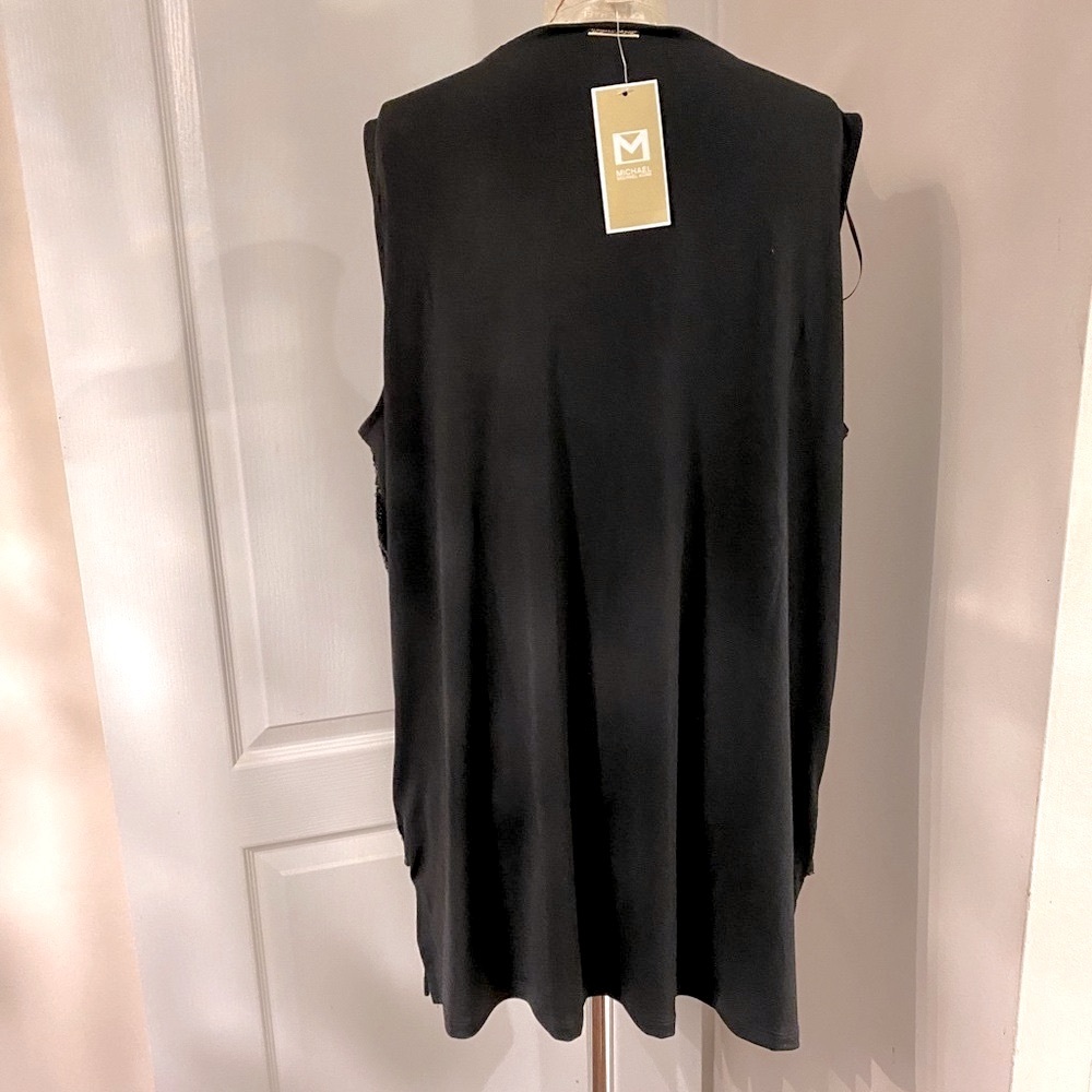 Brand New Top With Tags Michael kors sleeveless top size 1X - Picture 3 of 12